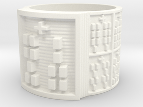 IROSOBATRUPON Ring Size 13.5 in White Processed Versatile Plastic
