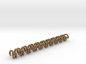 Spiral Chain Link in Natural Brass