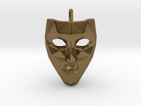 Mask Pendant in Natural Bronze