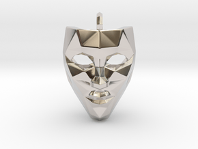 Mask Pendant in Platinum