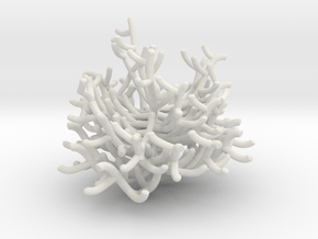  Staghorn Coral  in White Natural Versatile Plastic: 1:32