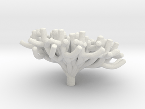 Staghorn Coral 2 in White Natural Versatile Plastic: 1:32