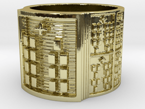 OBARAYEKUN Ring Size 13.5 in 18k Gold Plated Brass