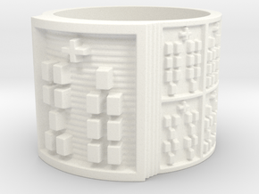 OBARATRUPON Ring Size 13.5 in White Processed Versatile Plastic