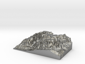 MyTinyDolomites "Gruppo Sella" - Dolomites South M in Natural Silver