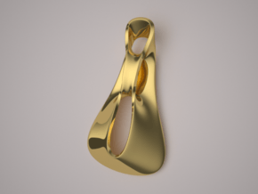 Triple Cube Gold 034 in 14K Yellow Gold