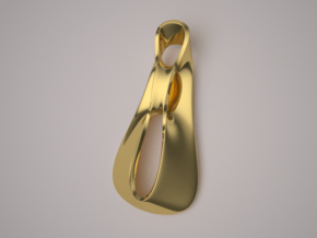 Triple Cube Gold 035 in 14K Yellow Gold