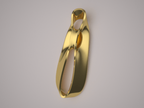 Triple Cube Gold 037 in 14K Yellow Gold