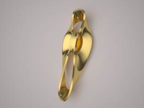 Triple Cube Gold 049 in 14K Yellow Gold