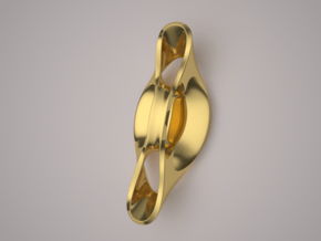 Triple Cube Gold 054 in 14K Yellow Gold