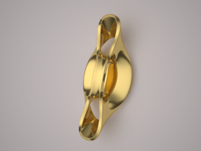 Triple Cube Gold 056 in 14K Yellow Gold