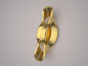 Triple Cube Gold 058 in 14K Yellow Gold