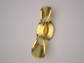 Triple Cube Gold 061 in 14K Yellow Gold
