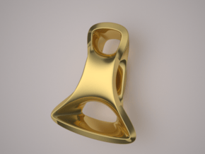 Triple Cube Gold 097 in 14K Yellow Gold