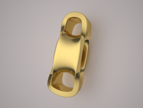 Triple Cube Gold 099 in 14K Yellow Gold