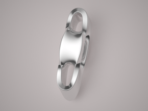 Triple Cube Silver 003 in Polished Silver
