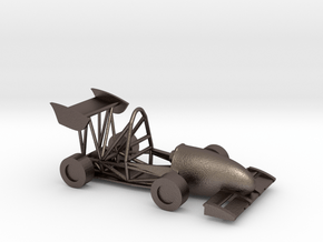 CMU Racing 16e Electric Race Car in Polished Bronzed Silver Steel
