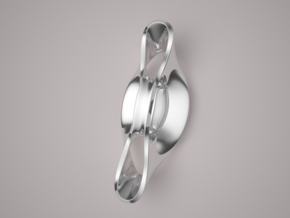 Triple Cube Silver 054 in Polished Silver