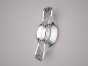 Triple Cube Silver 055 in Polished Silver
