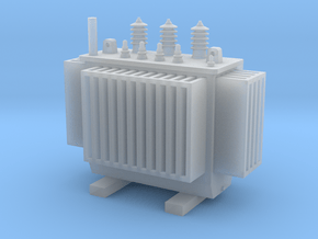 Electric Transformer H0 Scale 1:87 in Smooth Fine Detail Plastic