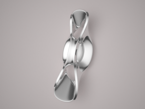 Triple Cube Silver 061 in Polished Silver