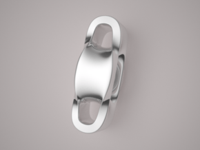 Triple Cube Silver 001 in Polished Silver