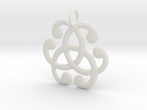 Health Harmony Therapy Celtic Knot in White Natural Versatile Plastic: Medium