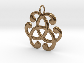 Health Harmony Therapy Celtic Knot in Natural Brass: Medium