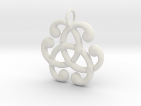 Health Harmony Therapy Celtic Knot in White Natural Versatile Plastic: Small