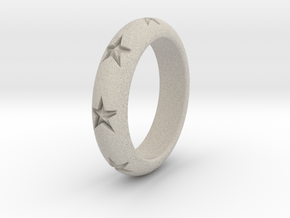 Ring Of Stars 14.5mm Size 3 0.5 in Natural Sandstone
