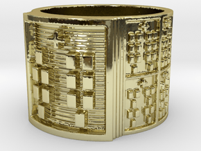 OKANADI Ring Size 14 in 18k Gold Plated Brass