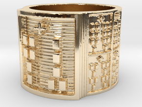 OGUNDALENI Ring Size 13.5 in 14K Yellow Gold