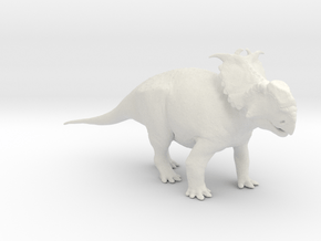 Pachyrhinosaurus canadensis - Alert Male 1/40 in White Natural Versatile Plastic