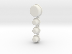 DNA75 Color DNA75C Faceplate v1-v3 button set in White Natural Versatile Plastic