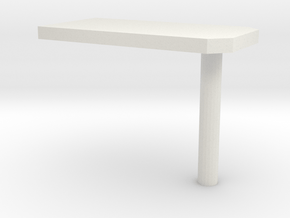 000010 wall table Tisch 1:87 in White Natural Versatile Plastic