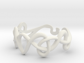 Art nouveau ring  in White Natural Versatile Plastic: 7 / 54
