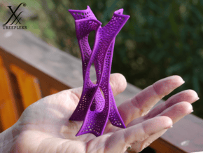 Scherk saddle Tower in Purple Processed Versatile Plastic