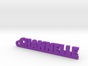 CHANNELLE Keychain Lucky in Rhodium Plated Brass