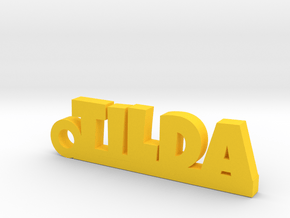 TILDA Keychain Lucky in Yellow Processed Versatile Plastic