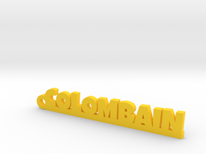 COLOMBAIN Keychain Lucky in Yellow Processed Versatile Plastic