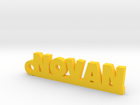 NOVAN Keychain Lucky in Yellow Processed Versatile Plastic