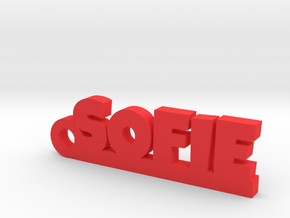 SOFIE Keychain Lucky in Red Processed Versatile Plastic