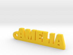 AMELIA Keychain Lucky in Clear Ultra Fine Detail Plastic