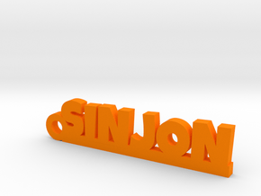 SINJON Keychain Lucky in Orange Processed Versatile Plastic
