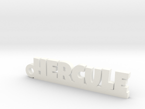 HERCULE Keychain Lucky in White Processed Versatile Plastic