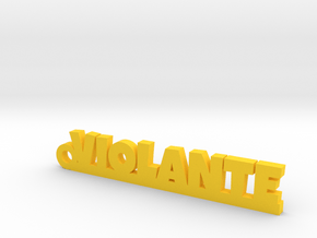 VIOLANTE Keychain Lucky in Yellow Processed Versatile Plastic