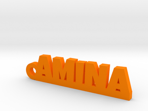 AMINA Keychain Lucky in Orange Processed Versatile Plastic