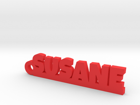 SUSANE Keychain Lucky in Red Processed Versatile Plastic