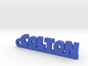 COLTON Keychain Lucky in Polished Bronzed Silver Steel