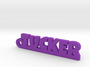 TUCKER Keychain Lucky in Purple Processed Versatile Plastic